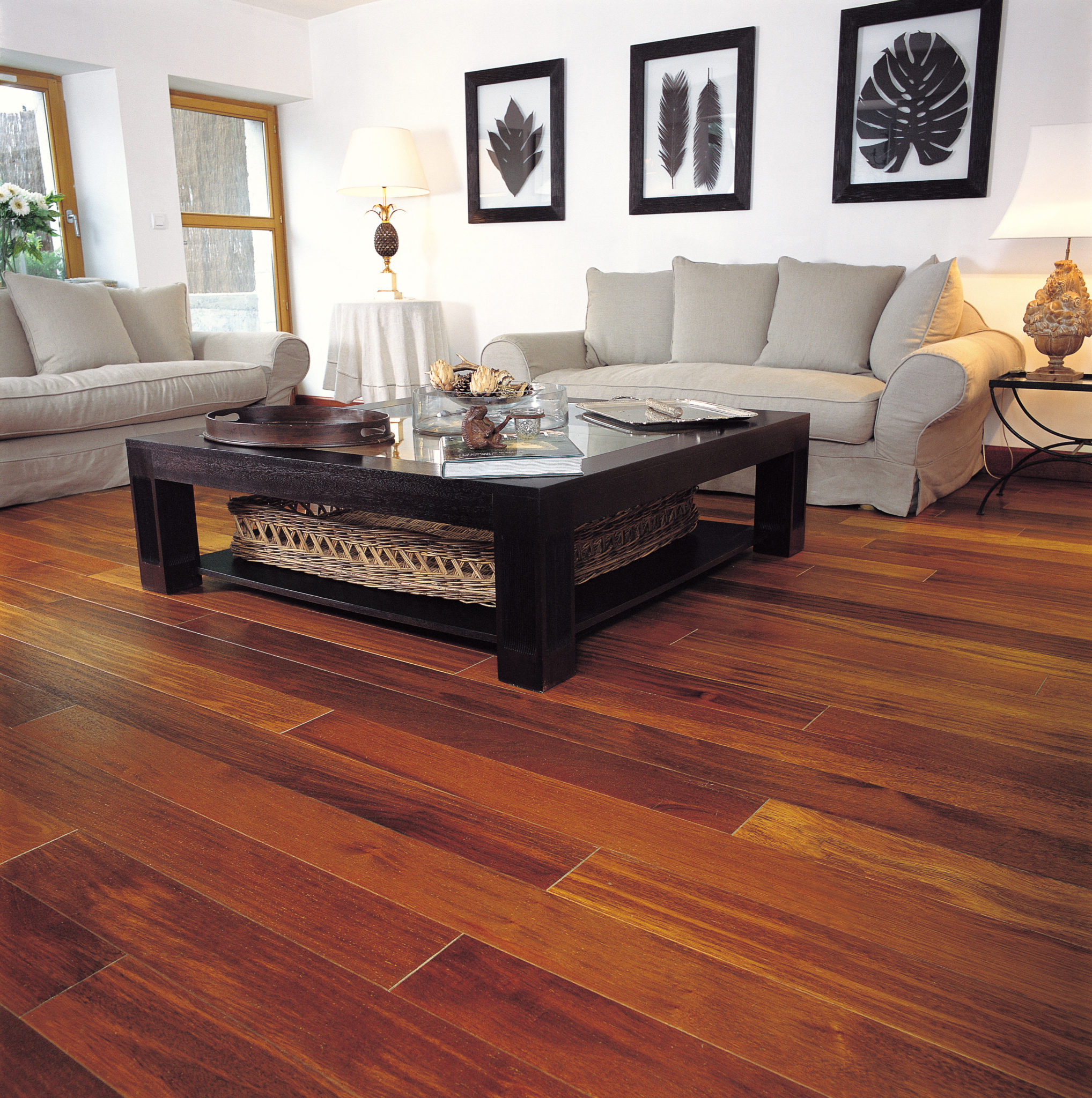 Parquet massif en merbau
