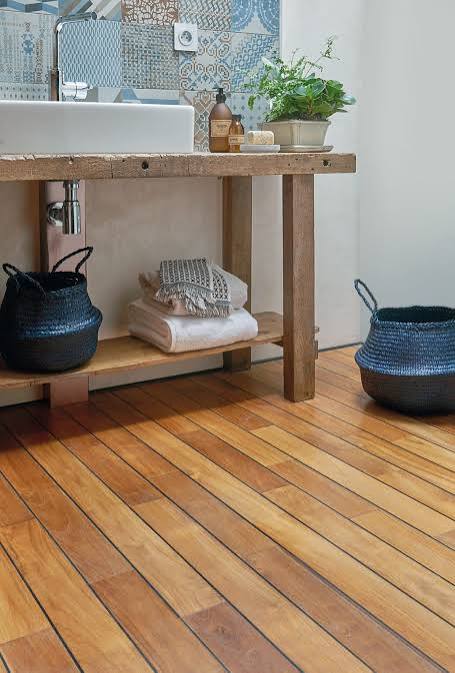 Parquet massif en teck