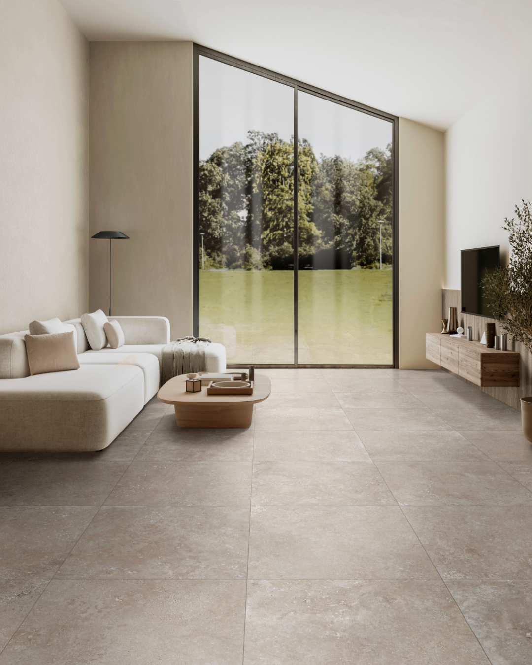 Carrelage Travertino Silk Ivory 60 x 60 cm