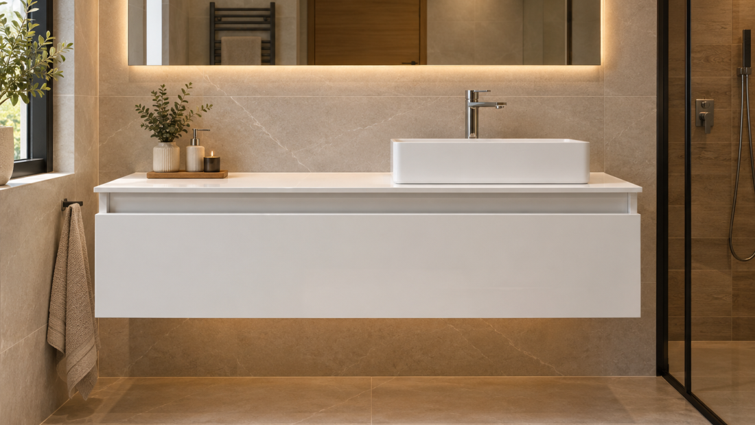 MONTMOROT • DESTOCKAGE meuble + plan ADA blanc 120cm