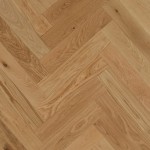 Parquet contrecollé Bâton rompu Chalet chêne naturel huilé 120x600x14 mm