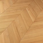 Parquet Contrecollé Point de Hongrie Chêne Naturel Verni 92x520x15mm
