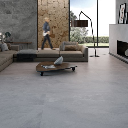 Un salon design avec Carrelage