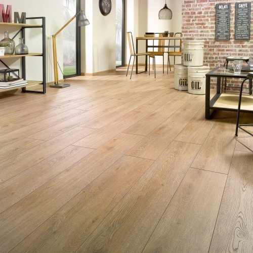 Sol stratifié Chêne Pralin 214X1286X12mm