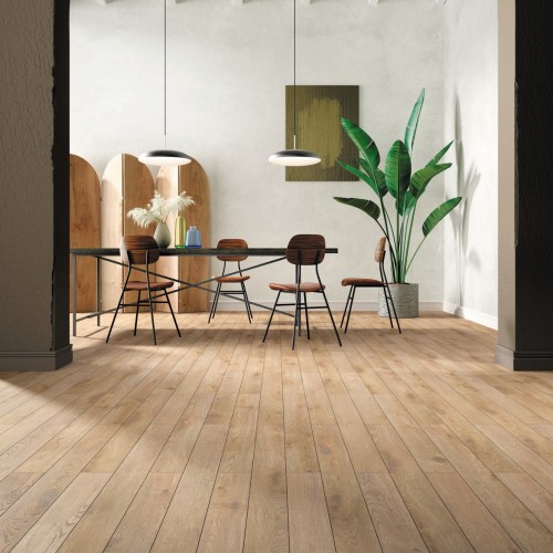 Sol stratifié Chêne Pralin 214X1286X12mm