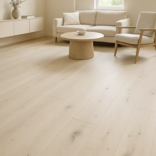 Parquet contrecollé Palermo chêne invisible verni 190x400-1200x14/3mm