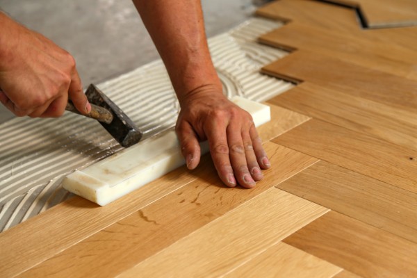 Pose de parquet