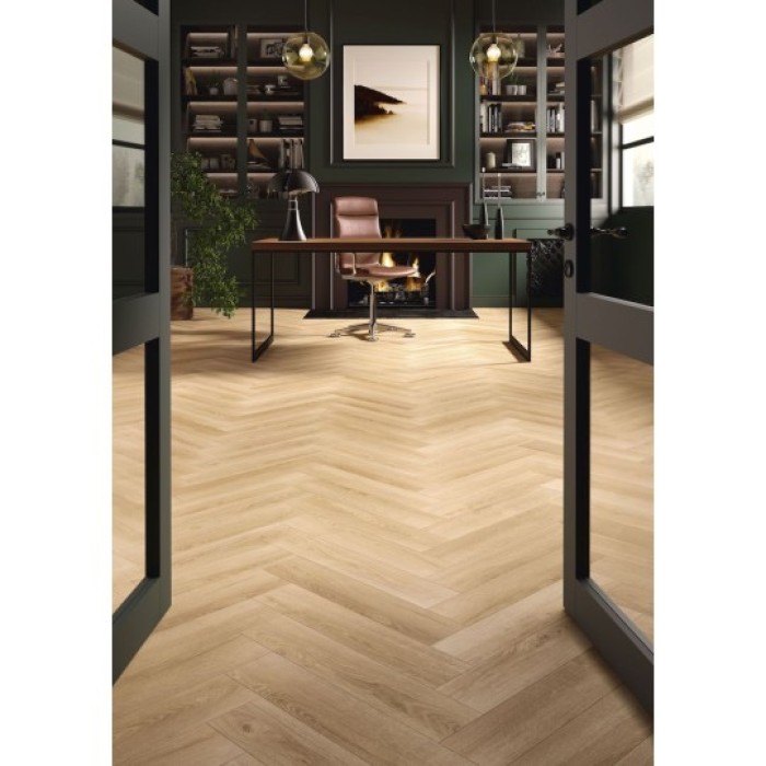 Sol stratifié Solid+ chêne Santal Bâton rompu 140x644x12mm