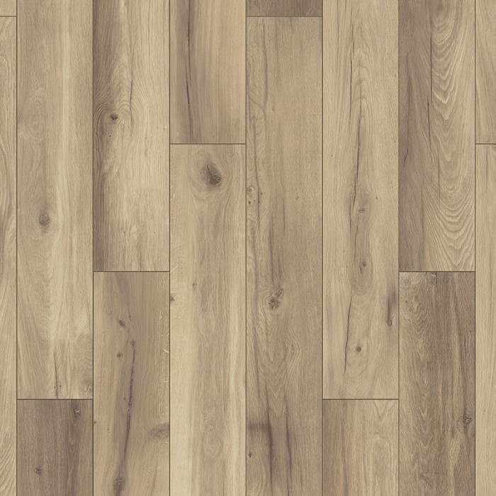 Stratifié 8 mm, décor bois rustique Wild West Oak, lame 195×1288 mm, AC5 classe 33, finition V‑groove 4 bords, pose clic facile – robuste, esthétique et chaleureux