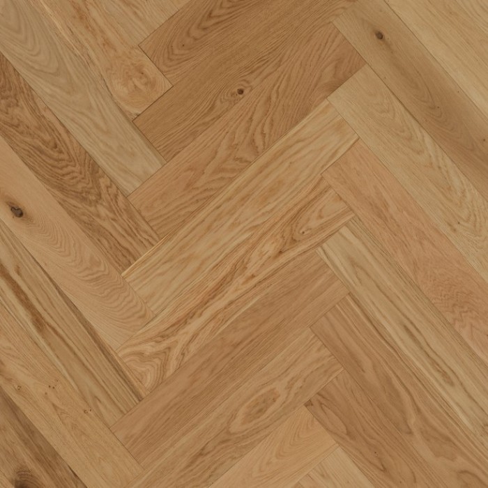 Parquet Contrecollé Bâton rompu Chalet Chêne Naturel Huilé Lamett