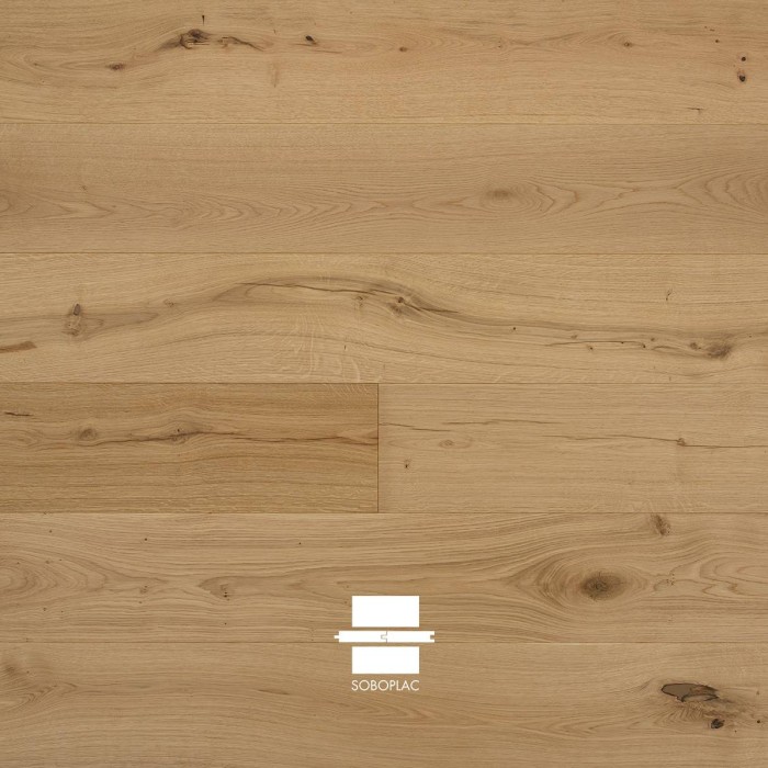 parquet contrecollé chêne verni, parquet Soboplac PPR409, parquet chêne verni promotion, parquet contrecollé intérieur, sol bois verni durable, parquet salon chêne verni, parquet haute performance, parquet moderne