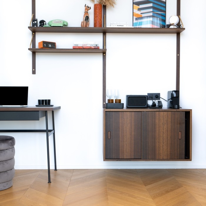 Parquet Contrecollé Point de Hongrie Chêne Naturel Verni 92x520x15mm