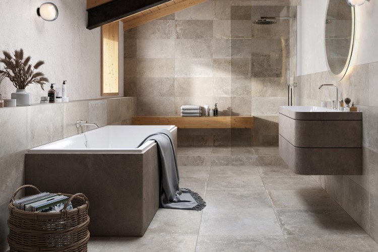 Une salle de bain design avec Carrelage