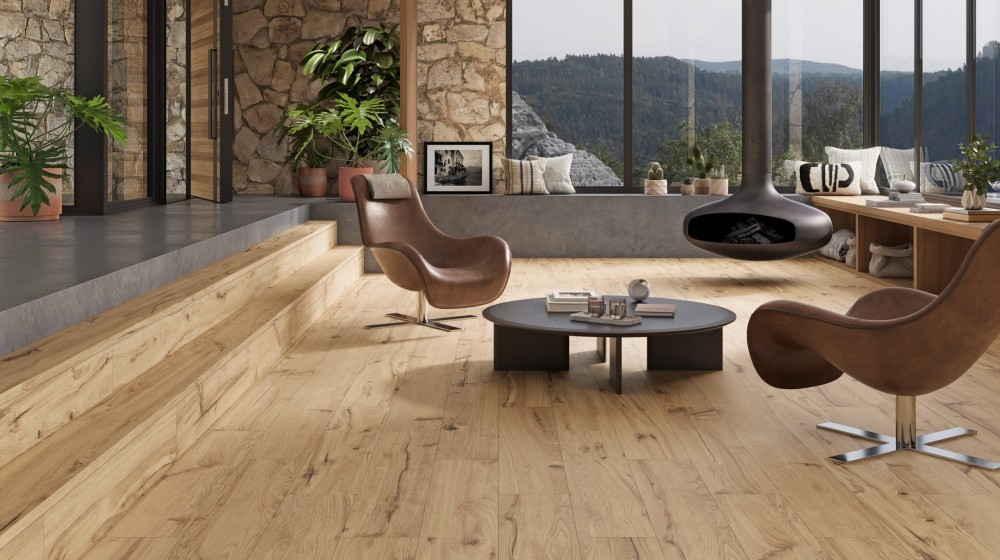Carrelage effet Bois Verra Camel 22X120 cm
